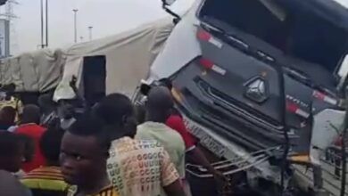 DRIVER DIES IN TRUCK - COMMERCIAL BUS COLLISION