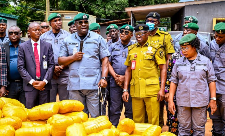 Ogun I Customs Command Seizes N2.47bn Worth of Contraband, 2026 Range Rover, Cannabis Sativa